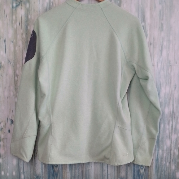 Outdoor research full zip wool blend full zip mid layer jacket large mint green - Picture 3 of 9